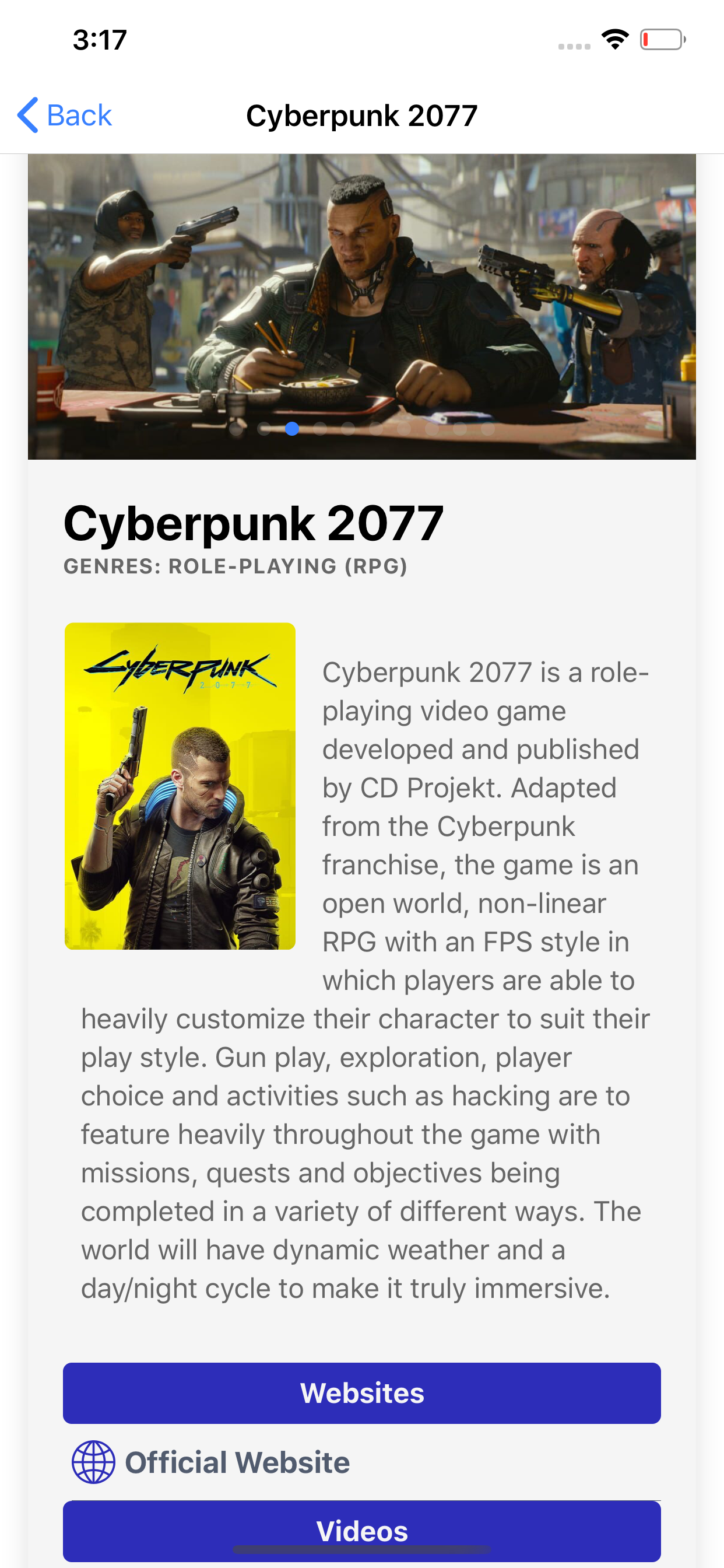 Cyber punk game info for PS5, PS4, Xbox one and Xbox Series X